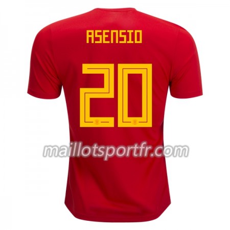 Maillot de Foot Espagne Asensio 20 Domicile Coupe du monde 2018